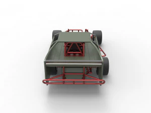 Stock car V4 modificado em asfalto vintage escala 1 a 25 Modelo de Impressão 3D