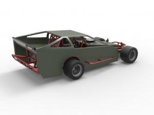 Vintage Asphalt Modified stock car V4 Scale 1 to 25 Modelo de impresión 3D