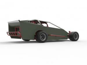 Stock car V4 modificado em asfalto vintage escala 1 a 25 Modelo de Impressão 3D