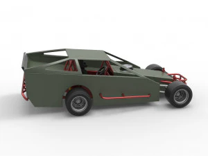 Stock car V4 modificado em asfalto vintage escala 1 a 25 Modelo de Impressão 3D