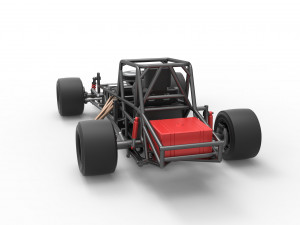 Vintage Asphalt Modified stock car Base V2 Scale 1 to 25 3D Print Model
