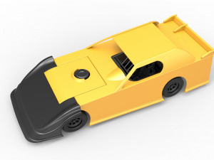 Dirt Modified Super stock car Scale 1 to 25 3D Принт Модель