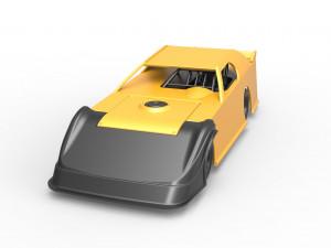 Dirt Modified Super stock car Scale 1 to 25 3D Принт Модель