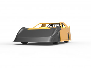 Dirt Modified Super stock car Scale 1 to 25 3D Принт Модель