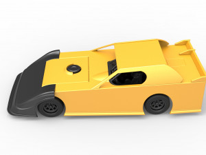 Dirt Modified Super stock car Scale 1 to 25 3D Принт Модель