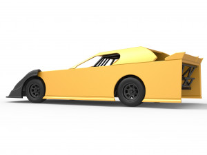 Dirt Modified Super stock car Scale 1 to 25 3D Принт Модель