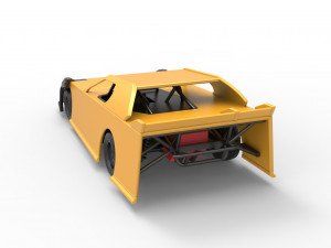 Dirt Modified Super stock car Scale 1 to 25 3D Принт Модель