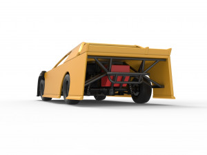 Dirt Modified Super stock car Scale 1 to 25 3D Принт Модель