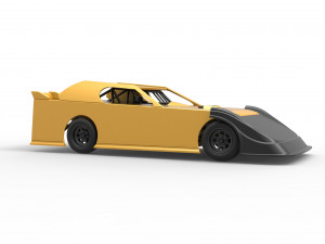 Dirt Modified Super stock car Scale 1 to 25 3D Принт Модель