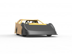 Dirt Modified Super stock car Scale 1 to 25 3D Принт Модель