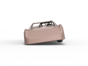 Dirt Modified Super stock car while turning Scale 1 to 25 3D Baskı Modeli