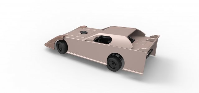 Diecast Dirt Modified Super stock car while turning Scale 1 to 25 Modelo de Impress o 3D in Veiculo 3DExport