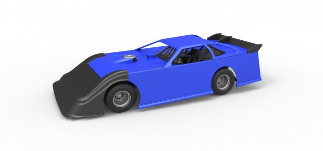 Super Dirt Late model Scale 1 to 25 3D Print Model .c4d .max .obj .3ds .fbx .stl .blend