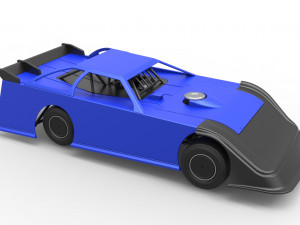 Super Dirt Late model Scale 1 to 25 3D Print Model