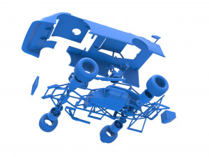 Super Dirt Late model Scale 1 to 25 3D Print Model