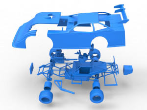 Super Dirt Late model Scale 1 to 25 3D Print Model