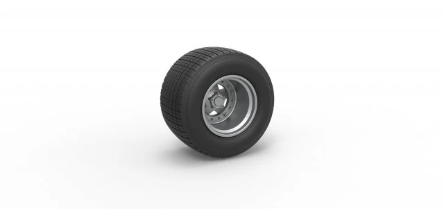 Wheel of Super Dirt Late model Scale 1 to 25 3D Print Model .c4d .max .obj .3ds .fbx .stl .blend