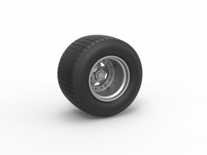 Wheel of Super Dirt Late model Scale 1 to 25 Modèles 3D en vedette