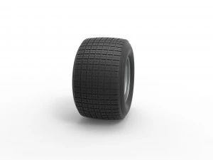 Wheel of Super Dirt Late model Scale 1 to 25 3D Print Model