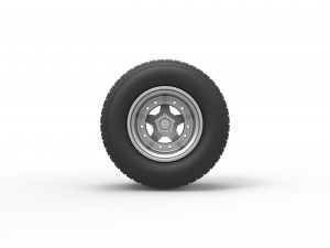 Wheel of Super Dirt Late model Scale 1 to 25 3D-printmodel