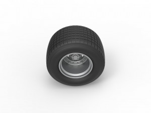 Wheel of Super Dirt Late model Scale 1 to 25 3D-printmodel