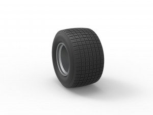 Wheel of Super Dirt Late model Scale 1 to 25 3D-printmodel