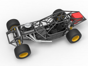 Super Dirt Late model Base Scale 1 to 25 3D प्रिंट मॉडल