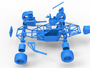 Super Dirt Late model Base Scale 1 to 25 3D प्रिंट मॉडल