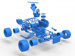 Super Dirt Late model Base Scale 1 to 25 3D प्रिंट मॉडल