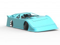 Super Dirt Late model while turning Scale 1 to 25 3D Print Model