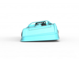 Super Dirt Late model while turning Scale 1 to 25 3D Print Model