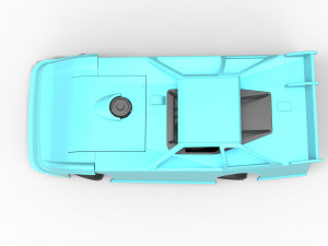 Super Dirt Late model while turning Scale 1 to 25 3D Print Model