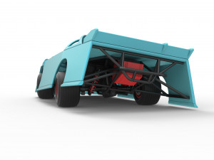 Super Dirt Late model while turning Scale 1 to 25 3D Print Model