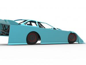Super Dirt Late model while turning Scale 1 to 25 3D Print Model