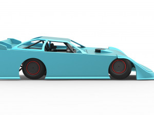 Super Dirt Late model while turning Scale 1 to 25 3D Print Model