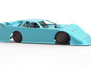 Super Dirt Late model while turning Scale 1 to 25 3D Print Model