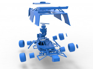 Super Dirt Late model while turning Scale 1 to 25 3D Print Model