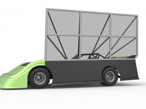 Super Dirt Late model with side wing Scale 1 to 25 3D Принт Модель