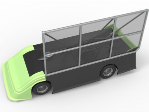 Super Dirt Late model with side wing Scale 1 to 25 3D Принт Модель