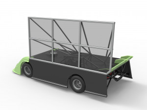 Super Dirt Late model with side wing Scale 1 to 25 3D Принт Модель