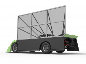 Super Dirt Late model with side wing Scale 1 to 25 3D Принт Модель