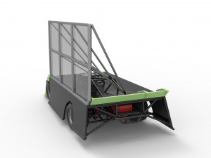 Super Dirt Late model with side wing Scale 1 to 25 3D Принт Модель
