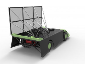 Super Dirt Late model with side wing Scale 1 to 25 3D Принт Модель