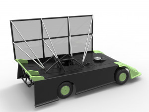 Super Dirt Late model with side wing Scale 1 to 25 3D Принт Модель
