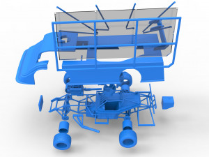 Super Dirt Late model with side wing Scale 1 to 25 3D Принт Модель