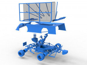 Super Dirt Late model with side wing Scale 1 to 25 3D Принт Модель