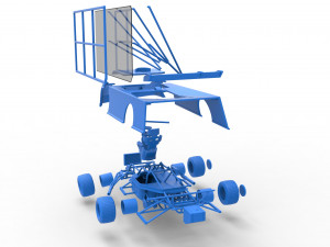 Super Dirt Late model with side wing Scale 1 to 25 3D Принт Модель
