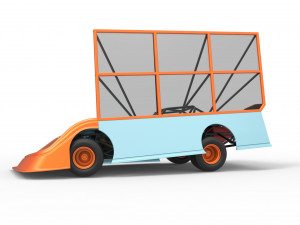 Super Dirt Late model with side wing while turning Scale 1 to 25 Model Cetak 3D