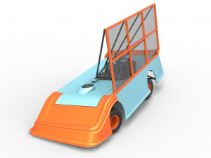 Super Dirt Late model with side wing while turning Scale 1 to 25 Model Cetak 3D