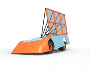 Super Dirt Late model with side wing while turning Scale 1 to 25 Model Cetak 3D